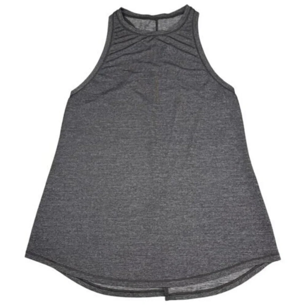 Lululemon Hot Like Agni Singlet In Heathered Black Size 4
